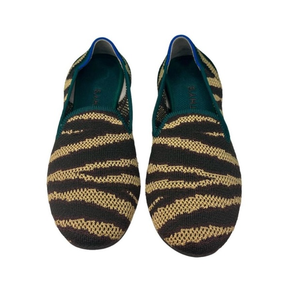 Rothy’s The Loafer Chai Zebra Print Shoes Women’s Size 7.5 Slip On Flats - Picture 7 of 10